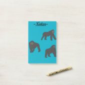 Gorillas Post-it Klebezettel (Auf Schreibtisch)
