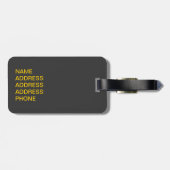 Gorillas Xing! Gepäckanhänger (Rückseite horizontal)