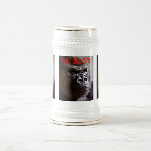 GorillaSilverback Chef-König Sized Stein Bierglas (Mittel)