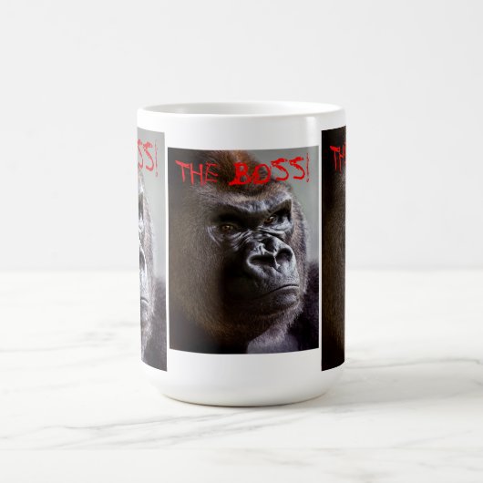 GorillaSilverback der Chef Kaffeetasse (Mittel)
