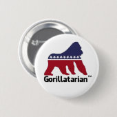 Gorillatarian Knopf Button (Vorne & Hinten)