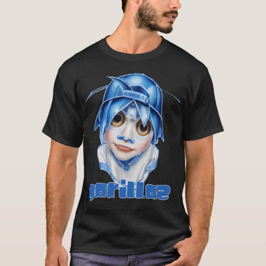 Gorillaz 2D Art T-Shirt (Vorderseite)