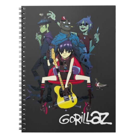 Gorillaz-T-Shirt Notizblock (Vorderseite)