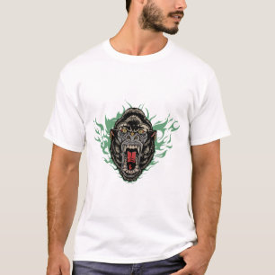 Gorille tattoo wild bold old school T-Shirt