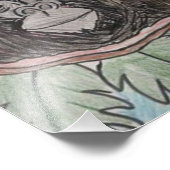 Gorillla Color Pencil Fotodruck (Ecke)