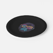 GORILLUMINATE  D401 black Pappteller (Schrägansicht)