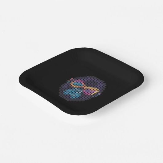 GORILLUMINATE  D401 black Pappteller (Gewinkelt)