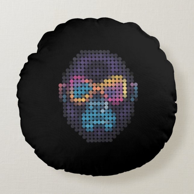 GORILLUMINATE  D401 RUNDES KISSEN (Vorderseite)