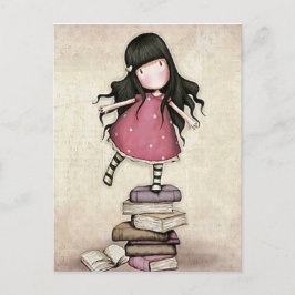 Gorjuss Girl Back to School Postcard Postkarte