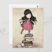 Gorjuss Girl Back to School Postcard Postkarte (Vorne/Hinten)