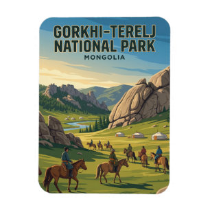 Gorkhi-Terelj-Nationalpark Mongolei Magnet