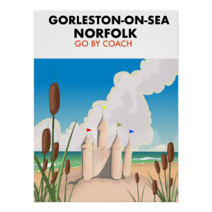 Gorleston-on-Sea Norfolk Strandposter Poster