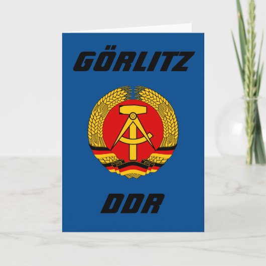 Gorlitz, DDR Feiertagskarte (Vorderseite)