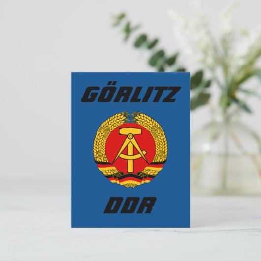 Gorlitz, DDR Feiertagspostkarte (Stehend Vorderseite)