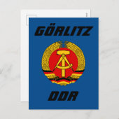 Gorlitz, DDR Feiertagspostkarte (Vorne/Hinten)