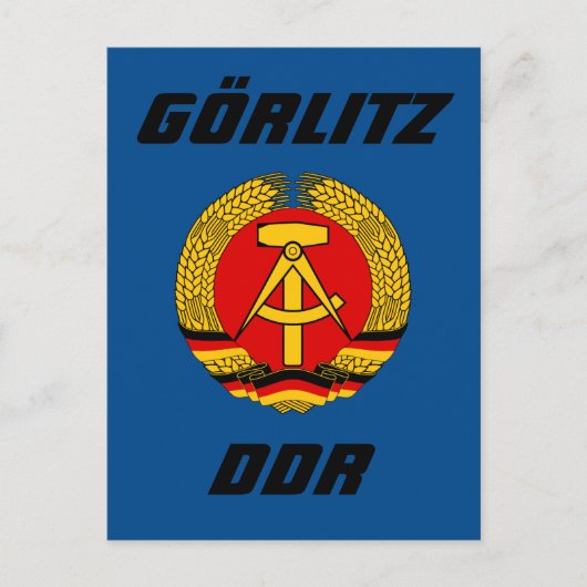 Gorlitz, DDR Feiertagspostkarte (Vorderseite)