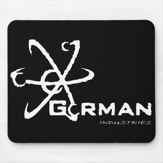 Gorman Industrie-schwarze Mausunterlage Mousepad (Vorne)