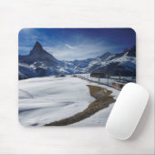 Gornergrat Bahnzug und Matterhorn in Zermatt Mousepad (Mit Mouse)
