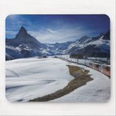 Gornergrat Bahnzug und Matterhorn in Zermatt Mousepad (Vorne)