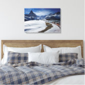 Gornergrat Eisenbahn und Matterhorn in Zermatt Leinwanddruck (Insitu (Schlafzimmer))