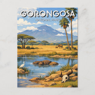 Gorongosa-Nationalpark Mosambik Reise Postkarte