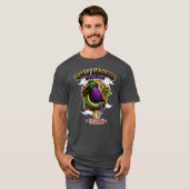 Gorp the Eggplant Dragon Men's Charcoal T-Shirt (Vorne ganz)