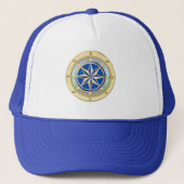 Gorra con Rosa de los Vientos Truckerkappe (Vorderseite)