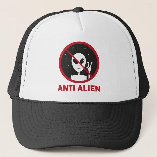 gorra Señal anti alien Truckerkappe (Vorderseite)