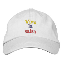 Gorra viva la salsa bestickte baseballkappe