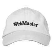 Gorra WebMaster Bestickte Baseballkappe (Vorderseite)