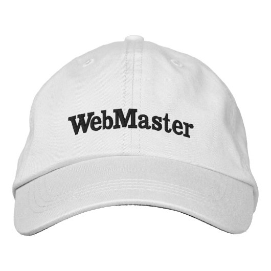 Gorra WebMaster Bestickte Baseballkappe (Vorderseite)