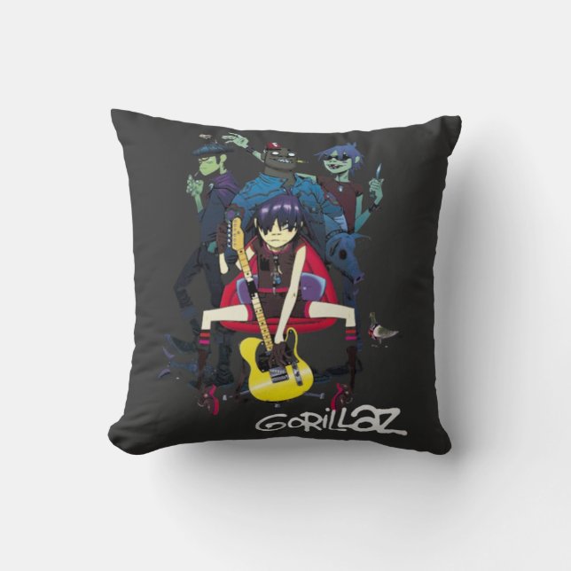 Gorrillaz T-Shirt Kissen (Vorderseite)