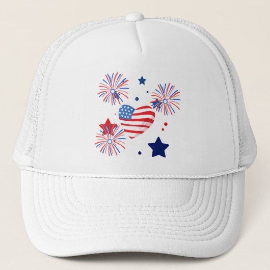 gorro para mujer para 4 de julio truckerkappe (Vorderseite)