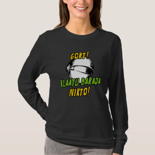 GORT Klaatu Barada Nikto - Retro 50er Science-Fict T-Shirt