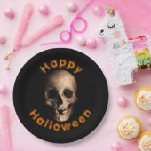 Gory Deczing Skull Happy Halloween Pappteller (Party)