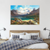 Gosauer See mit Blick auf das Dachsteinmassiv Leinwanddruck (Insitu (Schlafzimmer))