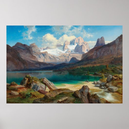 Gosauer See mit Blick auf das Dachsteinmassiv Poster (Vorne)