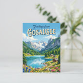 Gosausee Österreich Postkarte (Stehend Vorderseite)