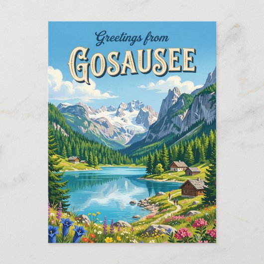 Gosausee Österreich Postkarte (Vorderseite)