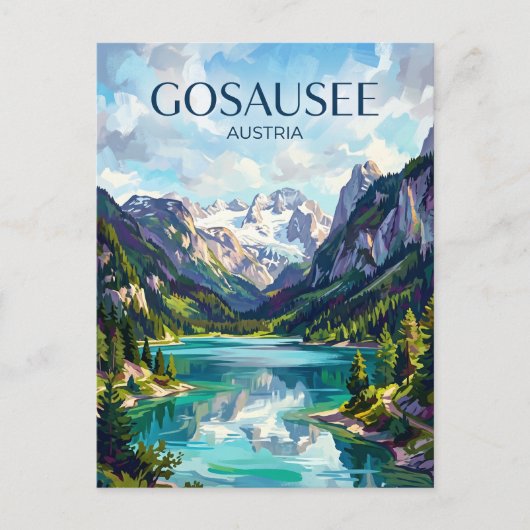 Gosausee Österreich Postkarte (Vorderseite)