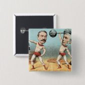 Goschen und Ritchie, das Meister-Gewicht Button (Vorne & Hinten)