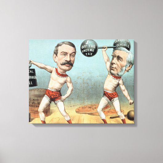 Goschen und Ritchie, der Champion Weight Leinwanddruck (Vorderseite)