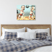 Goschen und Ritchie, der Champion Weight Leinwanddruck (Insitu (Schlafzimmer))