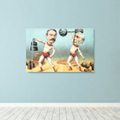 Goschen und Ritchie, der Champion Weight Leinwanddruck (Insitu (Holzboden))