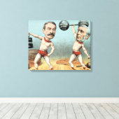 Goschen und Ritchie, der Champion Weight Leinwanddruck (Insitu (Holzboden))