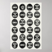 Gosh Liebe Quotes Poster (Vorne)