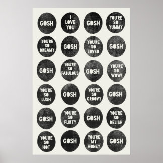 Gosh Liebe Quotes Poster