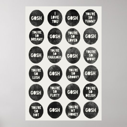 Gosh Liebe Quotes Poster (Vorne)