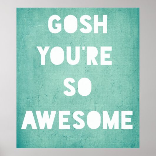 Gosh, Phantastisches Poster (Vorne)