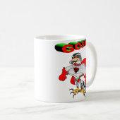Goshawk Cartoon Kaffeetasse (VorderseiteRechts)